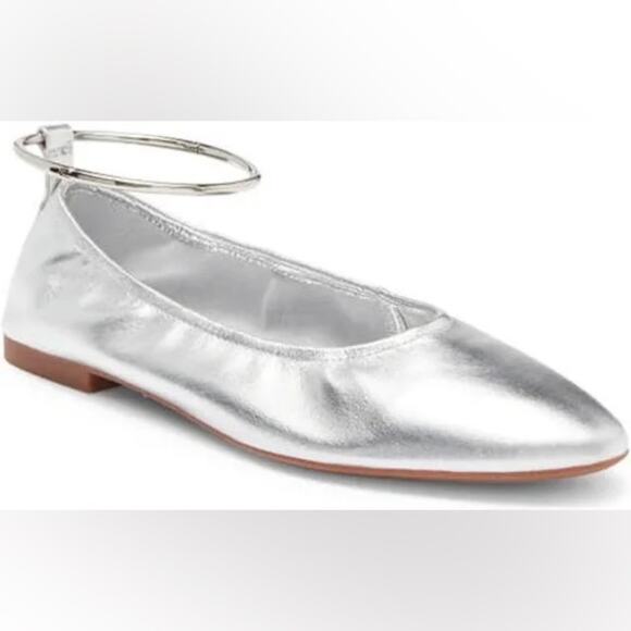 Jeffrey Campbell Tippy Ballet Flats Silver 8.5 - Picture 4 of 10